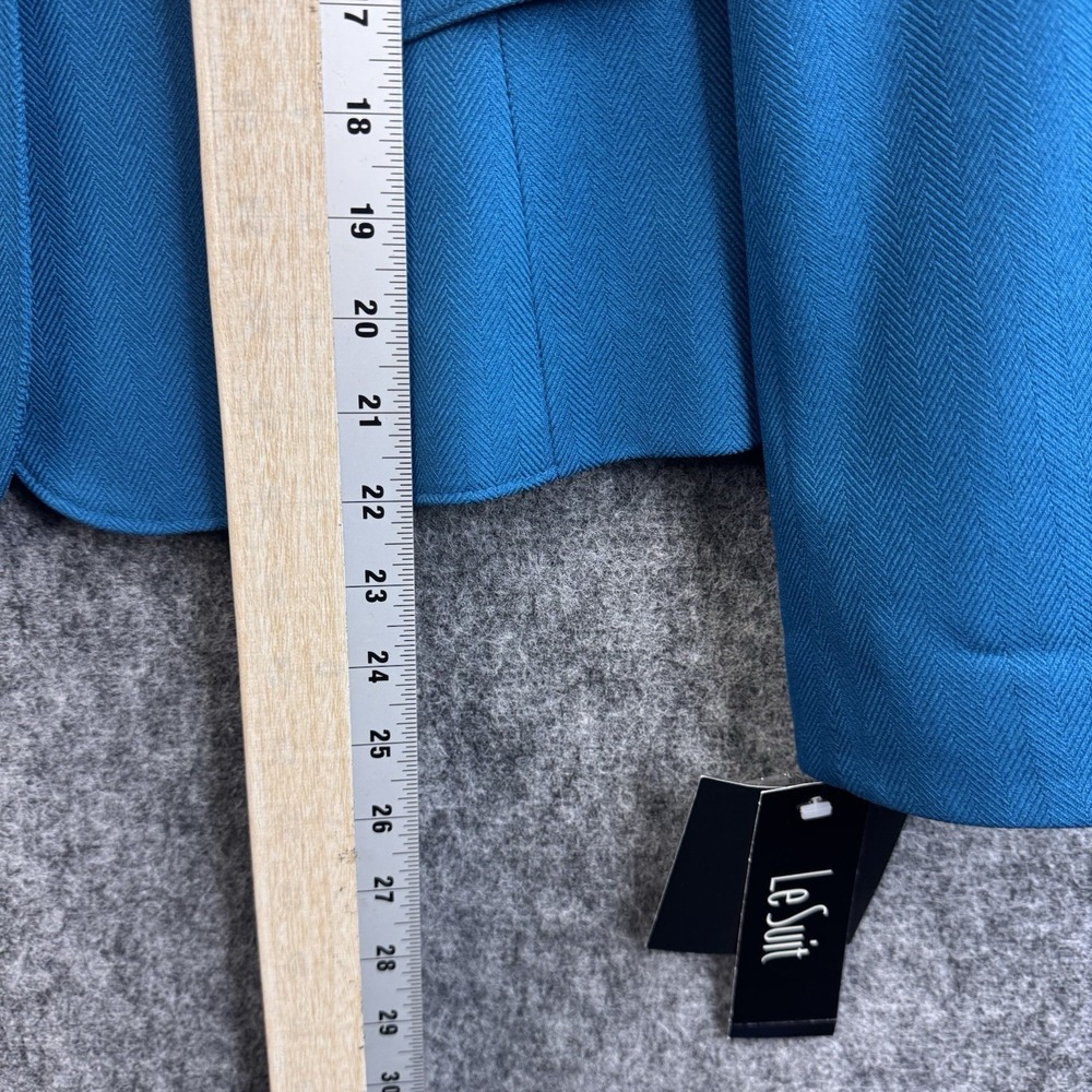 Le Suit 2 Pc Skirt Suit Womens Size 10 Blue Career NWT MSRP $200 - Picture 5 of 11